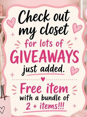 FREE w BUNDLE OF 2+ SALE FREEBIES! GIVEAWAY HURRY Won't last long!